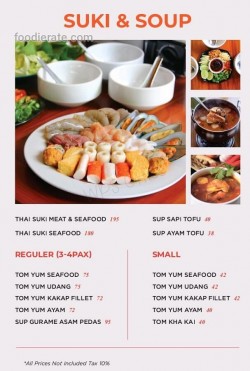Daftar Harga Menu My Thai Kitchen