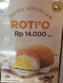 Daftar Harga Menu Roti'O