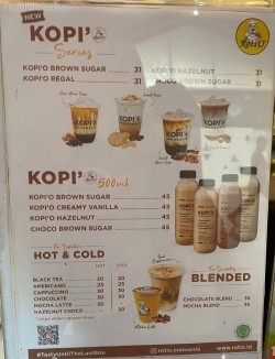 Daftar Harga Menu Roti'O