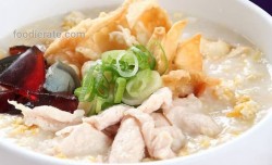 Bubur Ayam, Telur Asin & Phitan Ta Wan