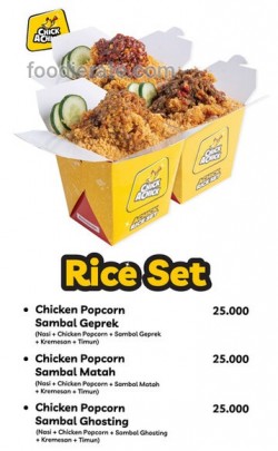 Daftar Harga Menu Chick a Chick