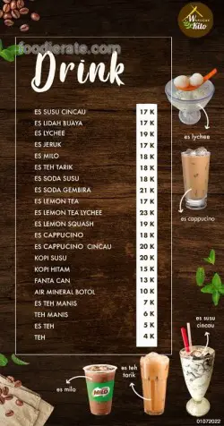 Daftar Harga Menu Waroenk Kito