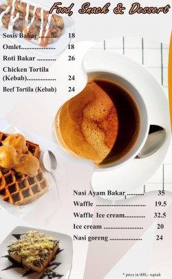 Daftar Harga Menu Serasa Coffee House