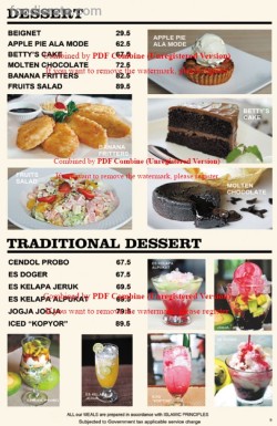 Daftar Harga Menu Kafe Victoria