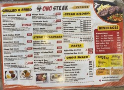 Daftar Harga Menu Ono Steak