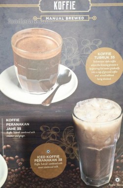 Daftar Harga Menu Warung Koffie Batavia