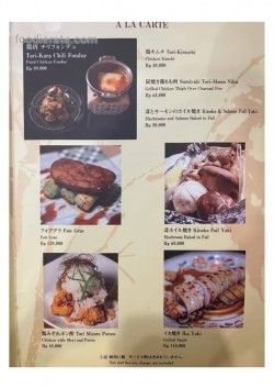 Daftar Harga Menu Kushi-Yaki Umena-Dori