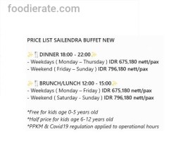 Daftar Harga Menu Sailendra - Hotel JW Marriott