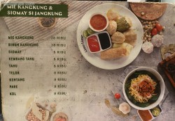 Daftar Harga Menu Mie Kangkung & Siomay Si Jangkung