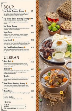 Daftar Harga Menu Kembang Kawung