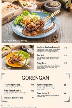 Daftar Harga Menu Kembang Kawung