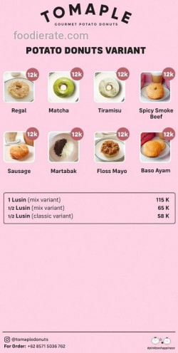 Daftar Harga Menu Tomaple