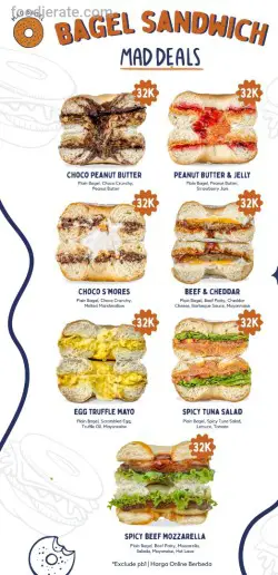 Daftar Harga Menu MAD Bagel