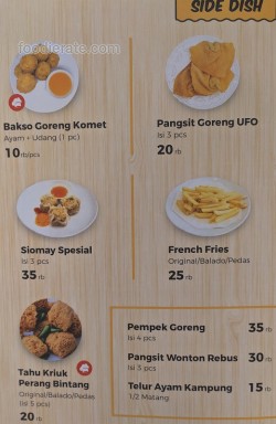 Daftar Harga Menu Bakmi Galaksi