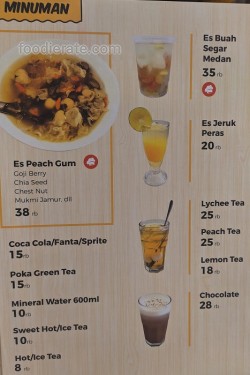 Daftar Harga Menu Bakmi Galaksi