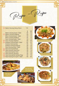 Daftar Harga Menu Nasi Tim Pasar Pagi (Cahaya Pagi Chinese Food)