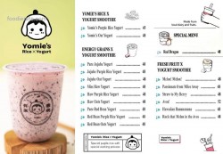 Daftar Harga Menu Yomie's Rice X Yogurt