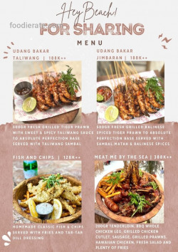 Daftar Harga Menu Hey Beach!