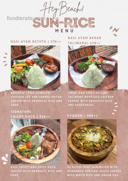 Daftar Harga Menu Hey Beach!