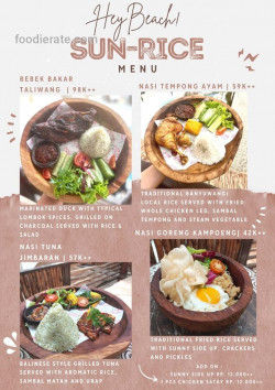 Daftar Harga Menu Hey Beach!