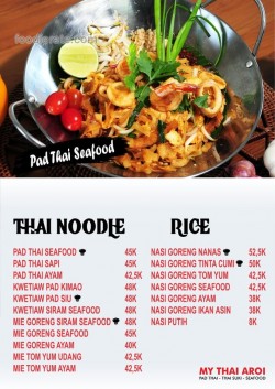 Daftar Harga Menu My Thai Aroi