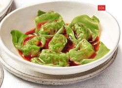 Wuntun Dengan Saus Pedas (Vegetarian Jamur) Din Tai Fung