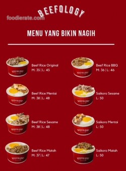 Daftar Harga Menu Beefology