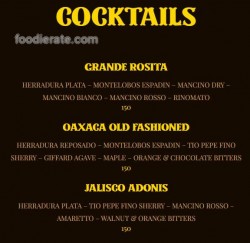 Daftar Harga Menu 20/20 Cocktails & Agaves