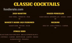 Daftar Harga Menu 20/20 Cocktails & Agaves