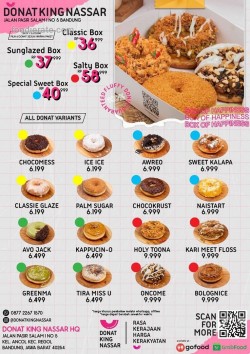 Daftar Harga Menu Donat King Nassar