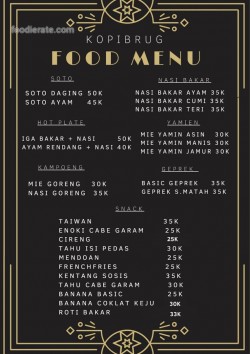 Daftar Harga Menu Kopibrug