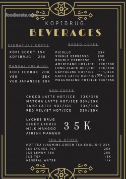 Daftar Harga Menu Kopibrug