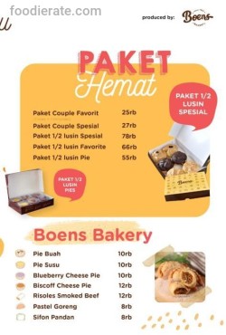 Daftar Harga Menu Boens Soes