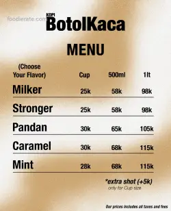 Daftar menu