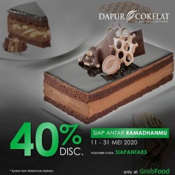 Promo Dapur Cokelat Grabfood Delivery Diskon 40 Foodierate