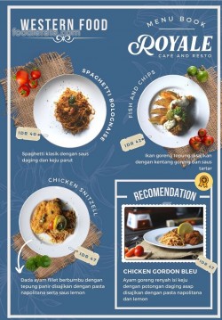 Daftar Harga Menu Royale Cafe Resto