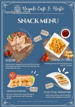 Daftar Harga Menu Royale Cafe Resto