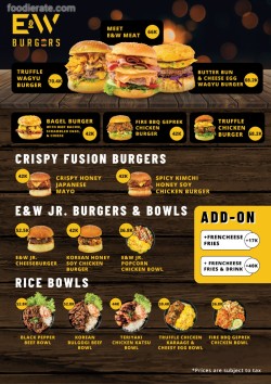 Daftar Harga Menu E&W Burgers