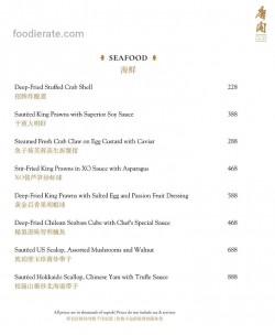 Daftar Harga Menu T'ang Court - Hotel The Langham Jakarta