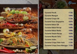 Daftar Harga Menu Gubug Berkah Resto & Cafe