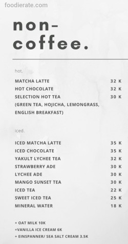 Daftar Harga Menu Espresso & Co