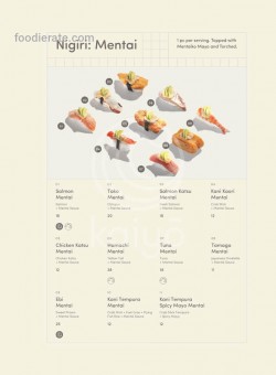 Daftar Harga Menu Sushi Kaiyo