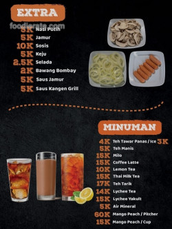 Daftar Harga Menu Kangen Grill