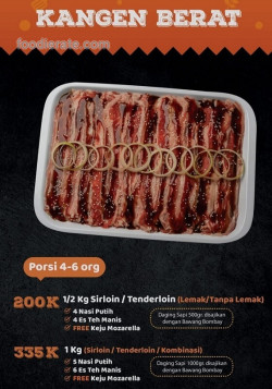 Daftar Harga Menu Kangen Grill