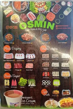 Daftar Harga Menu Osmin Shabu - Shabu & BBQ