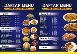 Daftar Harga Menu Sate Raksasa Little Africa