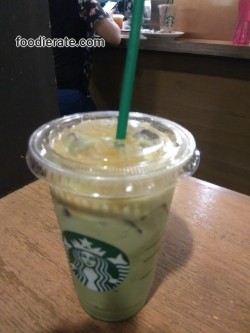 Menu Greentea Latte Starbucks Coffee